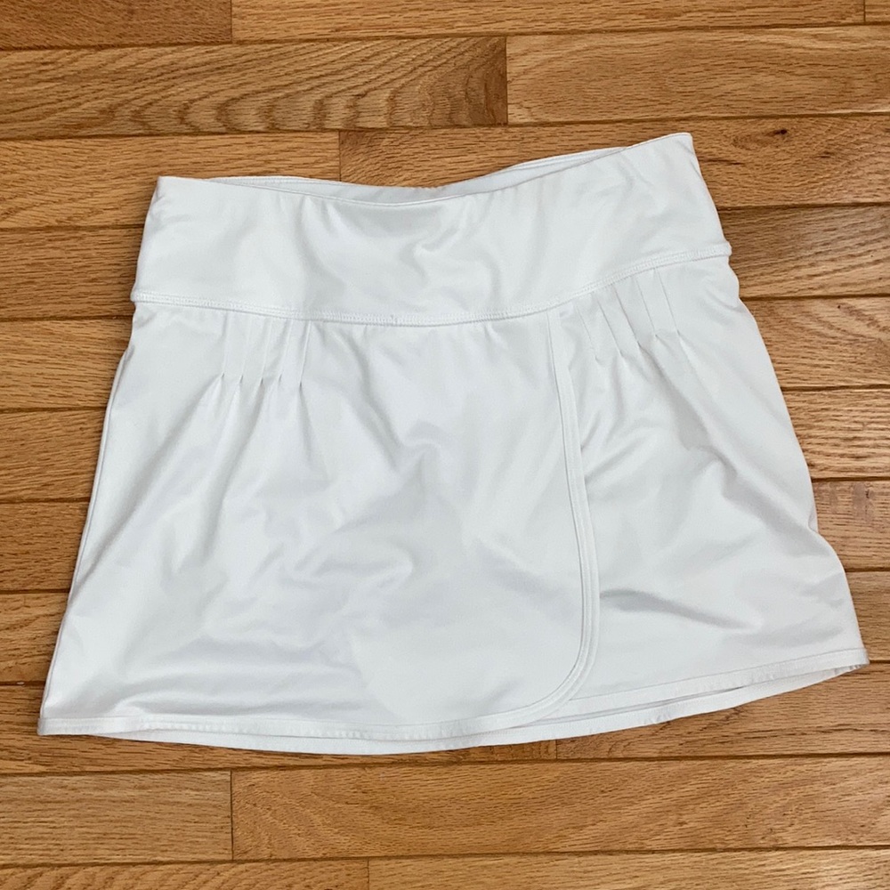 White tennis skirt